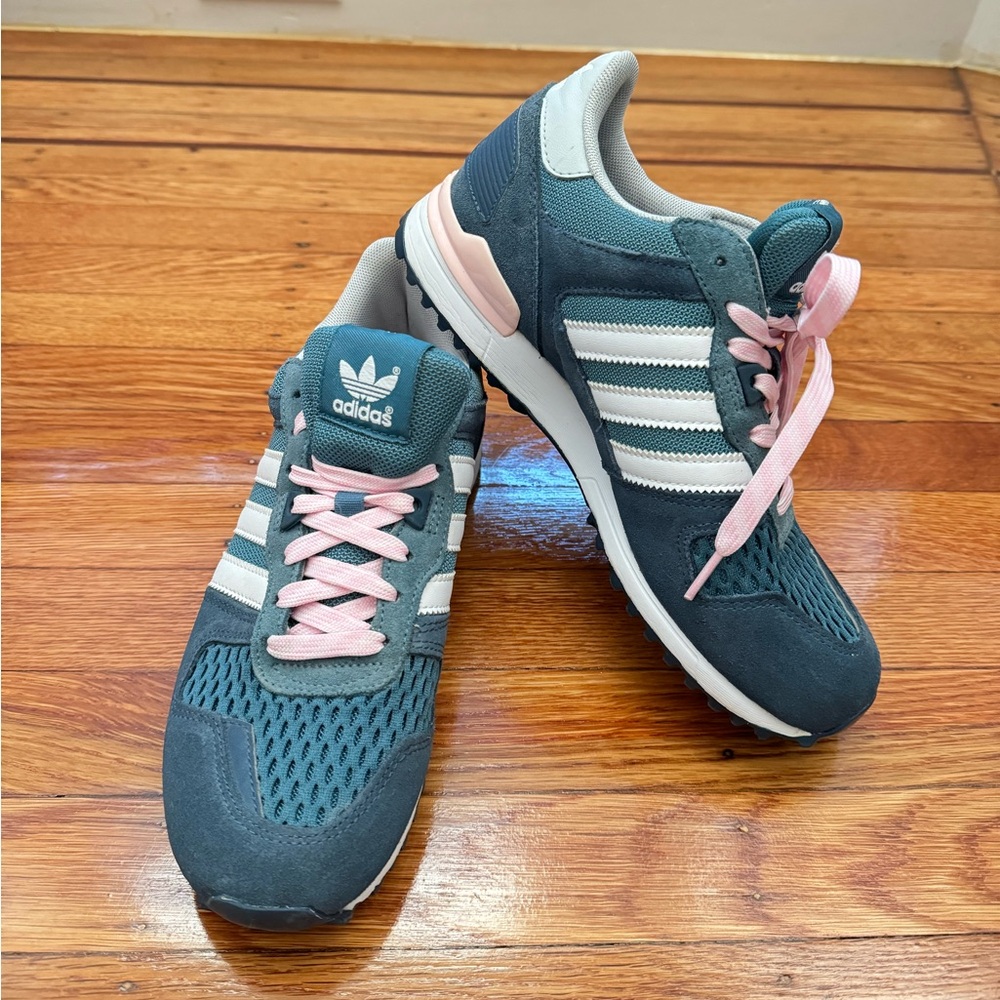 Japan Adidas Originals Zx 700 Blue Pink Sneakers